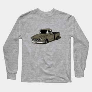Gray 55 Chevy Truck Long Sleeve T-Shirt